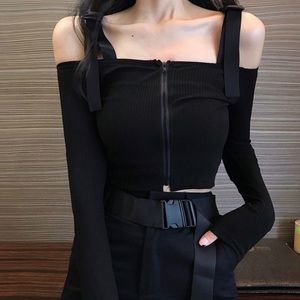 Ever After YesStyle Zipper Crop Top